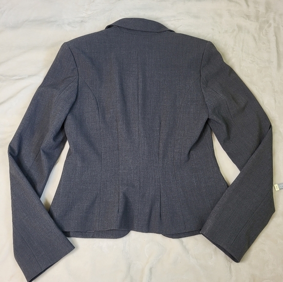 CANDIES Blazer. Ladies Size Large. Dark Grey. Built in Shoulder Pads - Picture 9 of 10
